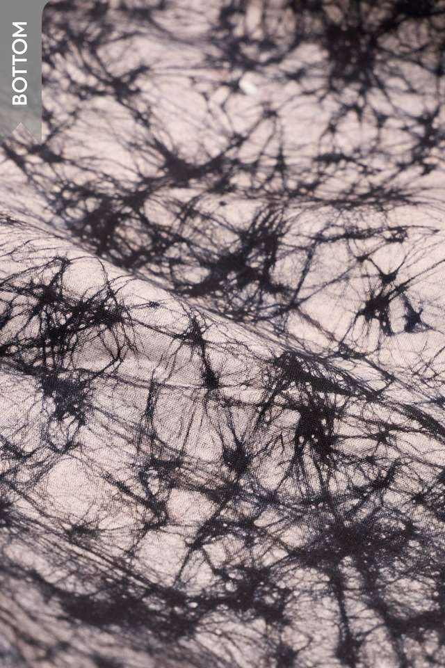 Black Pure Cotton Batik Unstitched Suit Set thumbnail image number null