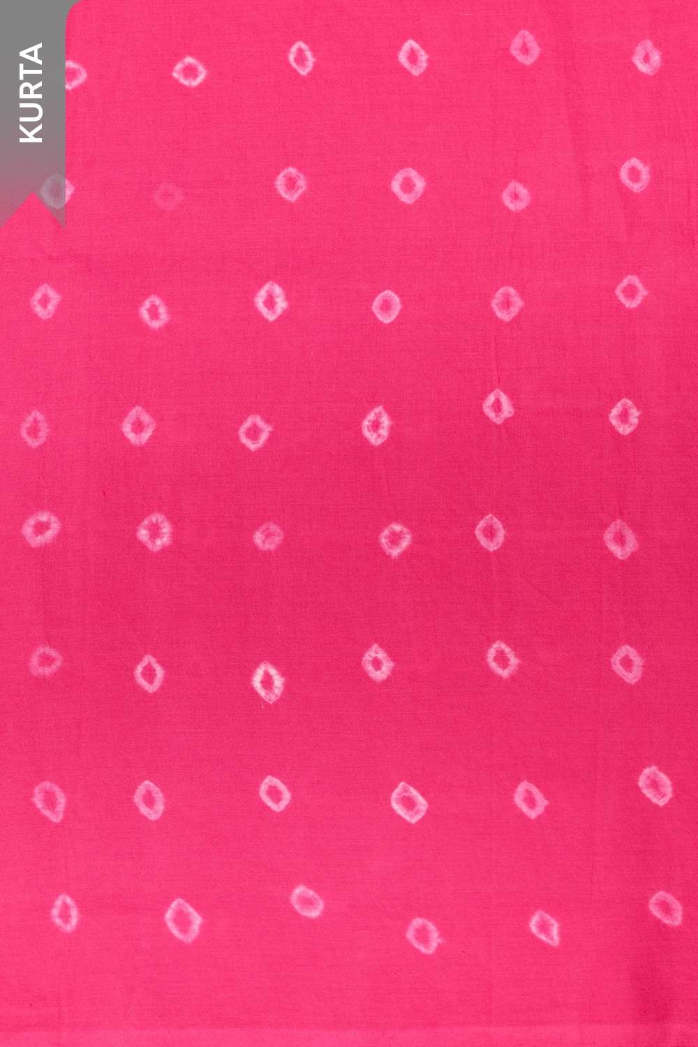 Dark Pink Pure Cotton Tie & Dye Bandhni Unstitched Suit Set image number null