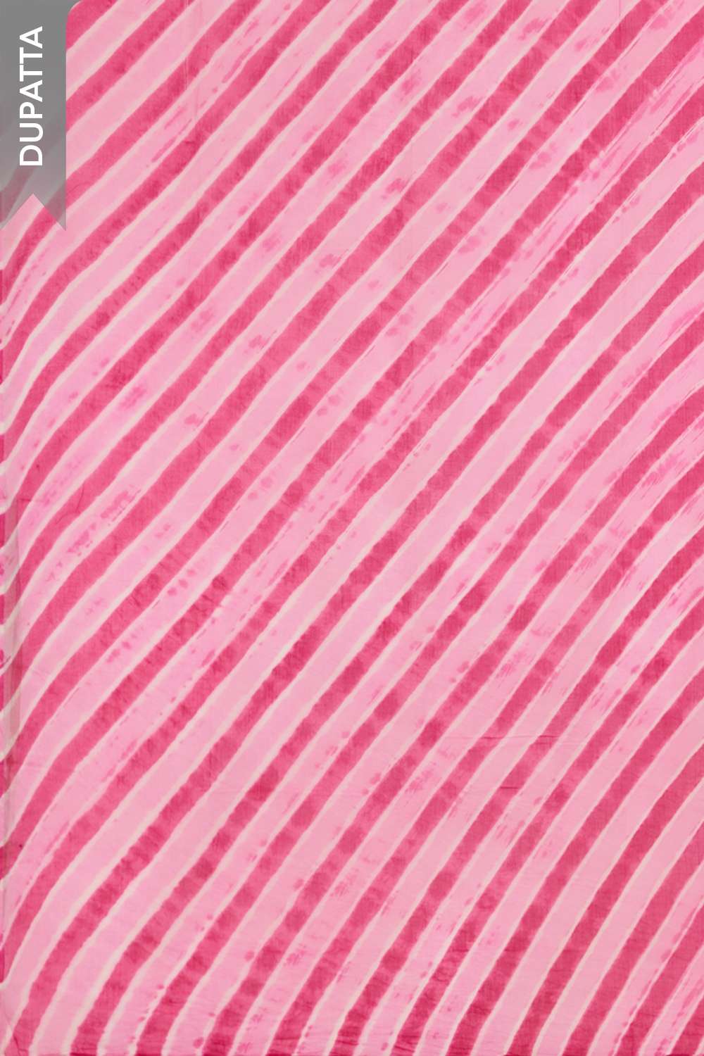 Dark Pink Pure Cotton Tie & Dye Bandhni Unstitched Suit Set image number null