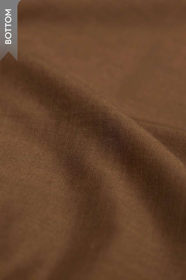 Brown Pure Silk Cotton Embroidered Unstitched Suit Set thumbnail image number null