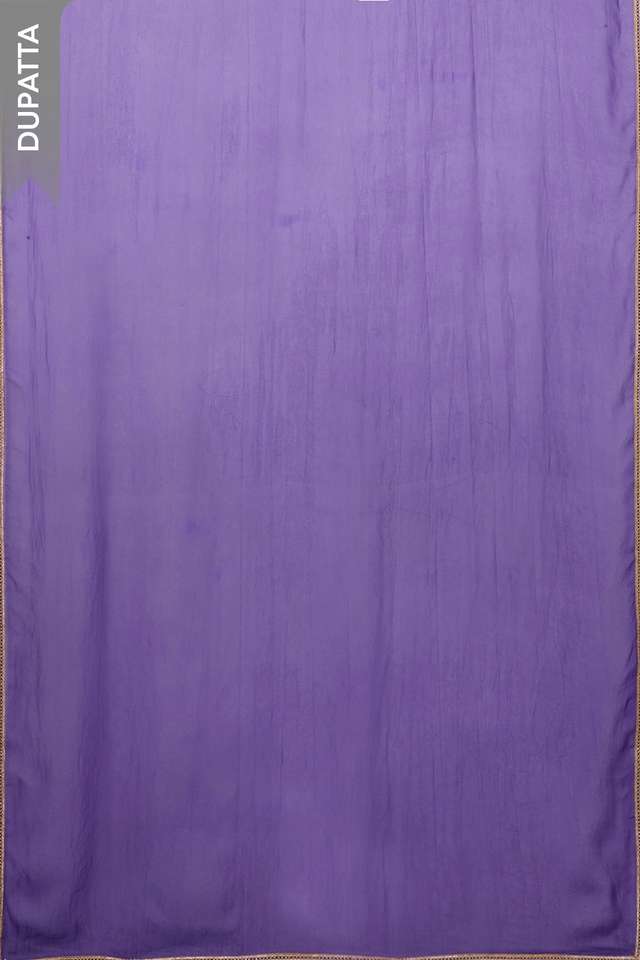 Dark Violet Viscose Embroidered Unstitched Suit Set thumbnail image number null