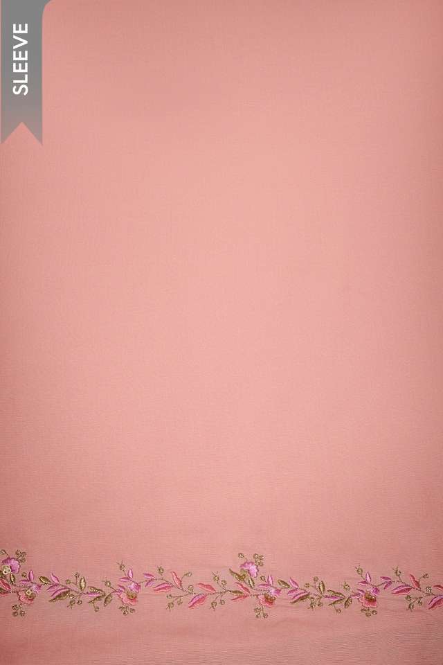 Light Pink Viscose Embroidered Unstitched Suit Set thumbnail image number null