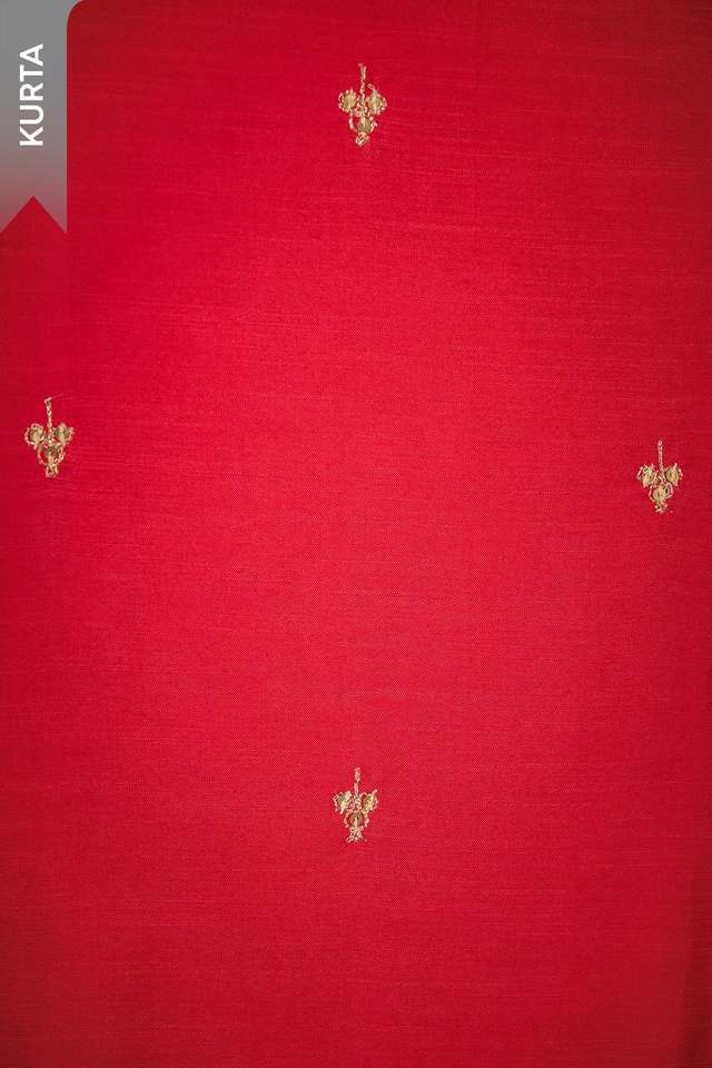 Red Viscose Embroidered Unstitched Suit Set thumbnail image number null